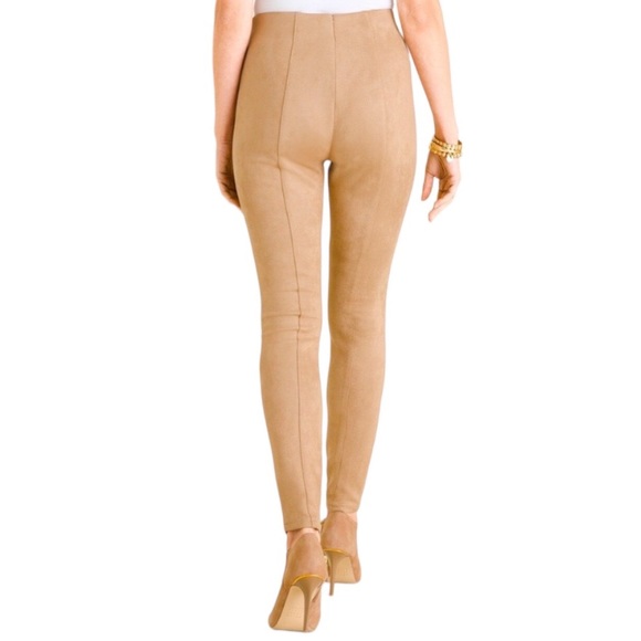 Chicos Faux Suede Leggings - Picture 5 of 11